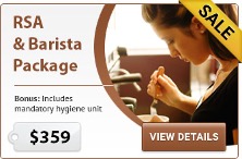 RSA and barista package offer